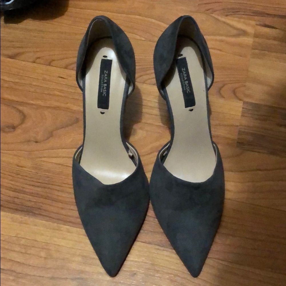 Zara grey heels